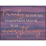 Family Is Everything Novelty Metal Parking Sign 9" x 12" (P)