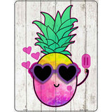 Watercolor Pineapple Novelty Metal Parking Sign 9" x 12" (P)