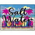 Salt Water Summer Tie Dye Novelty Metal Parking Sign 9" x 12" (P)