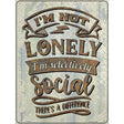 Selectively Social Novelty Metal Parking Sign 9" x 12" (P)