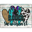 Rodeo Sweetheart Novelty Metal Parking Sign 9" x 12" (P)