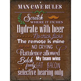 Hydrate With Beer Novelty Metal Parking Sign 9" x 12" (P)