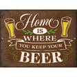 Keep Your Beer Novelty Metal Parking Sign 9" x 12" (P)