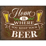 Keep Your Beer Novelty Metal Parking Sign 9" x 12" (P)