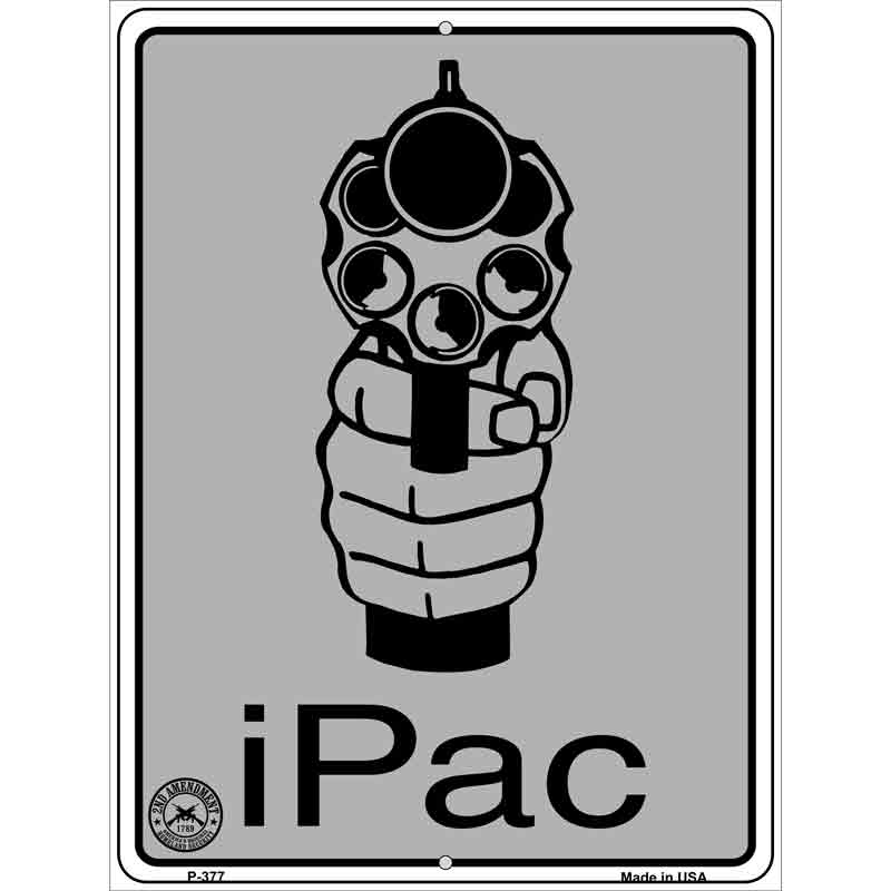 iPac Metal Novelty Parking Sign 9" x 12" (P)