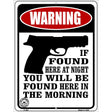 If Found Here Metal Novelty Parking Sign 9" x 12" (P)