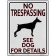 See Dog For Detail Novelty Metal Parking Sign 9" x 12" (P)