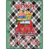 Merry Christmas Car Novelty Metal Parking Sign 9" x 12" (P)