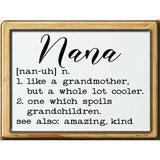 Nana Definition Novelty Metal Parking Sign 9" x 12" (P)