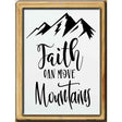 Faith Can Move Mountains Novelty Metal Parking Sign 9" x 12" (P)