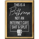 This is a Bathroom Novelty Metal Parking Sign 9" x 12" (P)