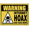 Warning Internet Hoax Novelty Metal Parking Sign 9" x 12" (P)