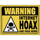 Warning Internet Hoax Novelty Metal Parking Sign 9" x 12" (P)