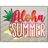 Aloha Summer Novelty Metal Parking Sign 9" x 12" (P)