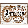 Antiques and Vintage Goods Novelty Metal Parking Sign 9" x 12" (P)