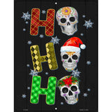 Ho Ho Ho Skulls Novelty Metal Parking Sign 9" x 12" (P)