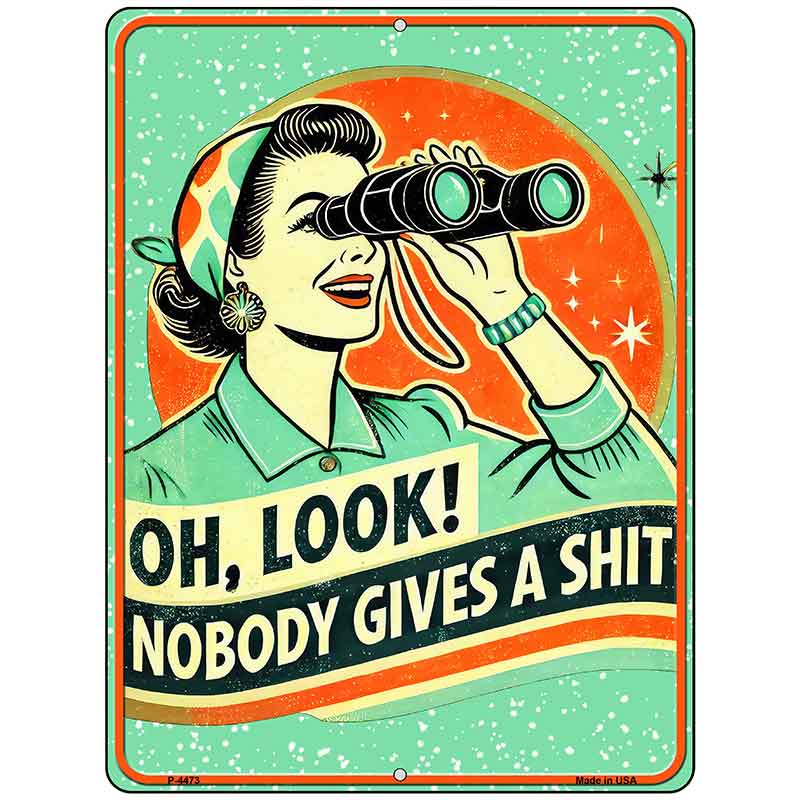 Oh Look Metal Novelty Parking Sign P-4473