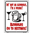 Im A Drunk Metal Novelty Parking Sign 9" x 12" (P)