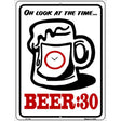 Beer 30 Metal Novelty Parking Sign 9" x 12" (P)