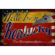 Hello From Kentucky Novelty Metal Postcard PC-017