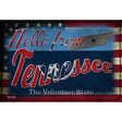 Hello From Tennessee Novelty Metal Postcard PC-042