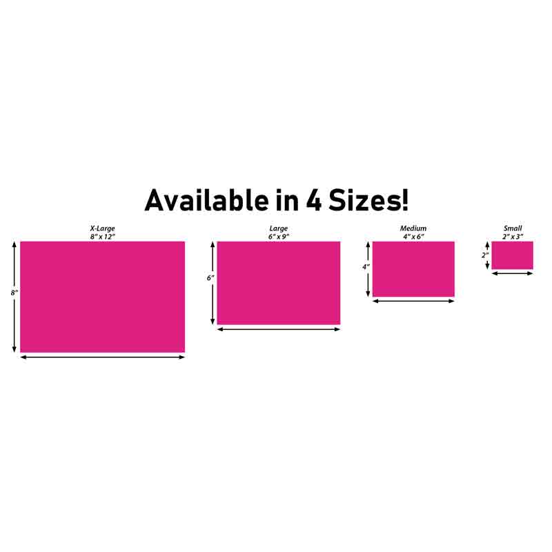 Postcard Sticker Decal Sizes