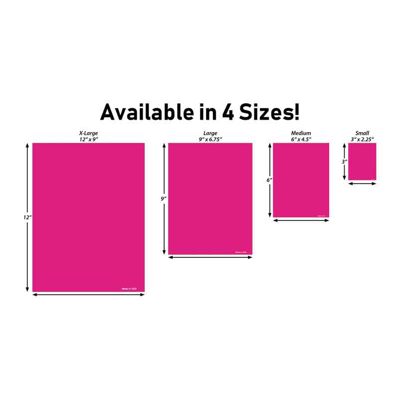 Rectangle Sticker Decal Sizes