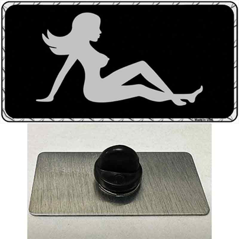 Mud Flap Girl Sillouette Novelty Metal Hat Pin