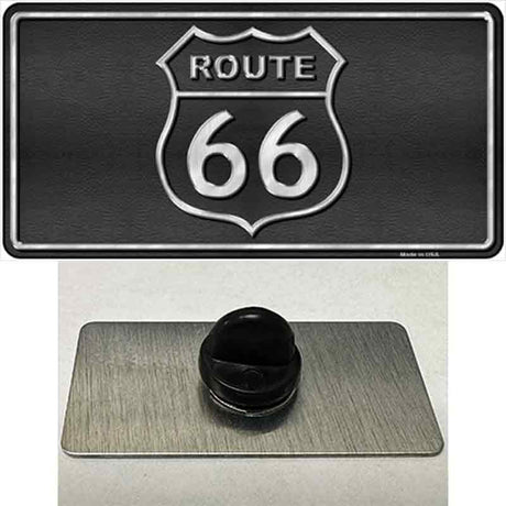 Route 66 Shield Black Novelty Metal Hat Pin