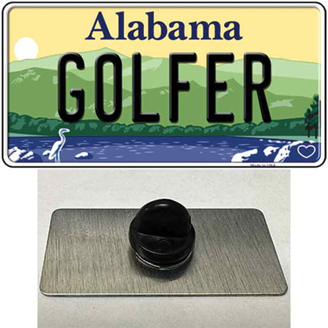 Golfer Alabama Novelty Metal Hat Pin