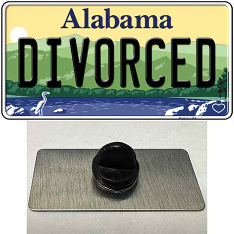 Divorced Alabama Novelty Metal Hat Pin