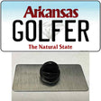 Golfer Arkansas Novelty Metal Hat Pin