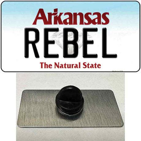 Rebel Arkansas Novelty Metal Hat Pin