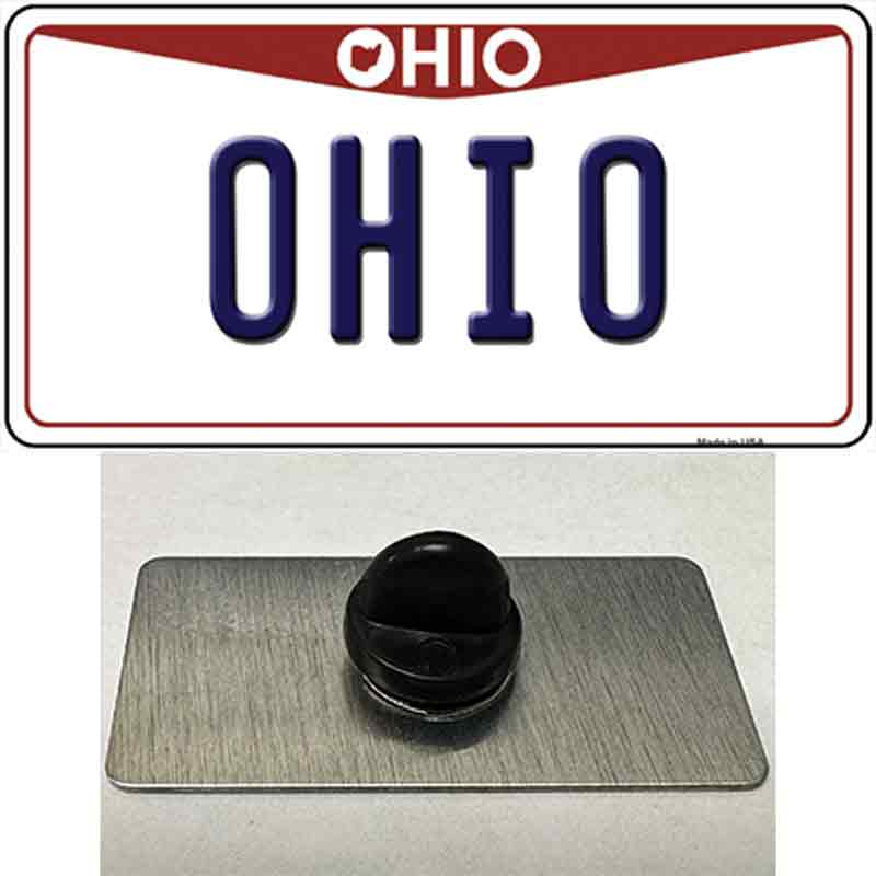 Ohio Maroon Novelty Metal Hat Pin