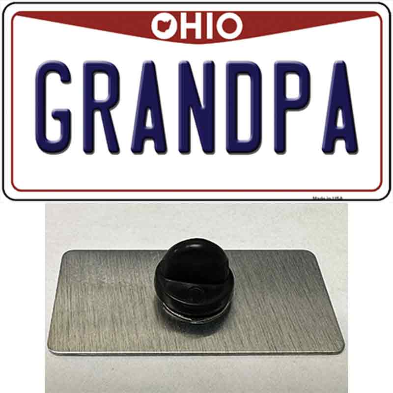 Grandpa Ohio Novelty Metal Hat Pin