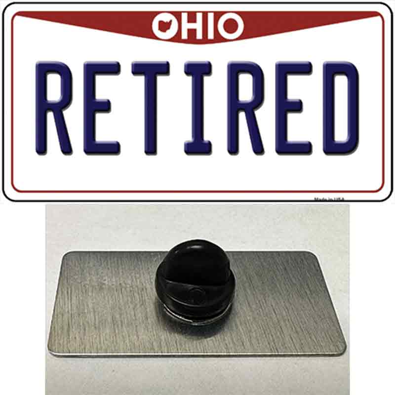 Retired Ohio Novelty Metal Hat Pin