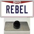 Rebel Ohio Novelty Metal Hat Pin