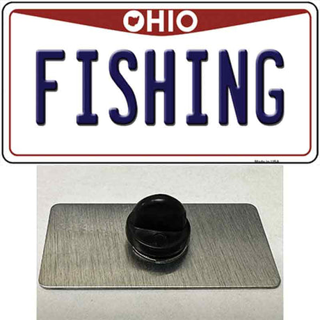 Fishing Ohio Novelty Metal Hat Pin