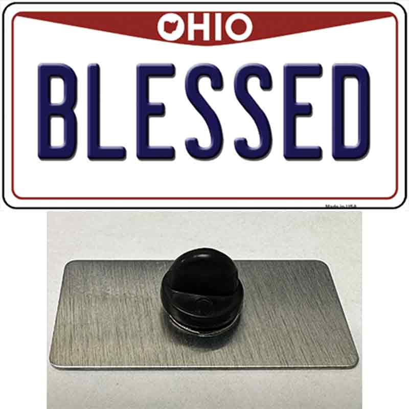 Blessed Ohio Novelty Metal Hat Pin