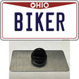 Biker Ohio Novelty Metal Hat Pin