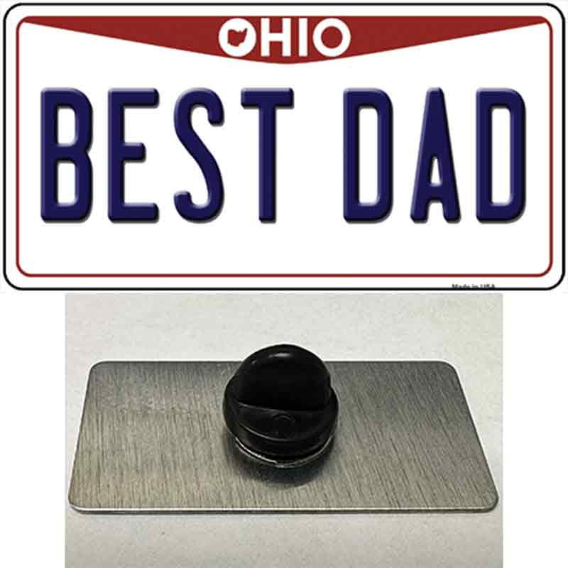 Best Dad Ohio Novelty Metal Hat Pin