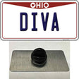 Diva Ohio Novelty Metal Hat Pin