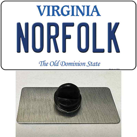 Norfolk Virginia Novelty Metal Hat Pin