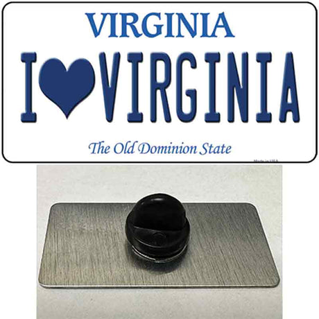 I Love Virginia Novelty Metal Hat Pin