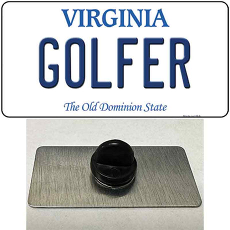 Golfer Virginia Novelty Metal Hat Pin