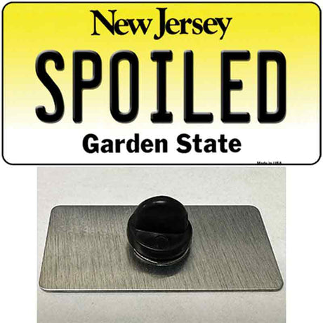 Spoiled New Jersey Novelty Metal Hat Pin