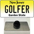 Golfer New Jersey Novelty Metal Hat Pin