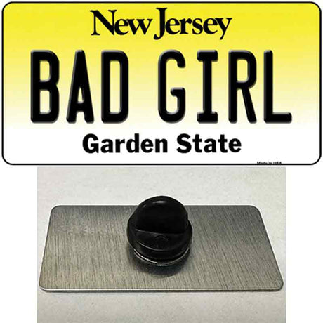 Bad Girl New Jersey Novelty Metal Hat Pin