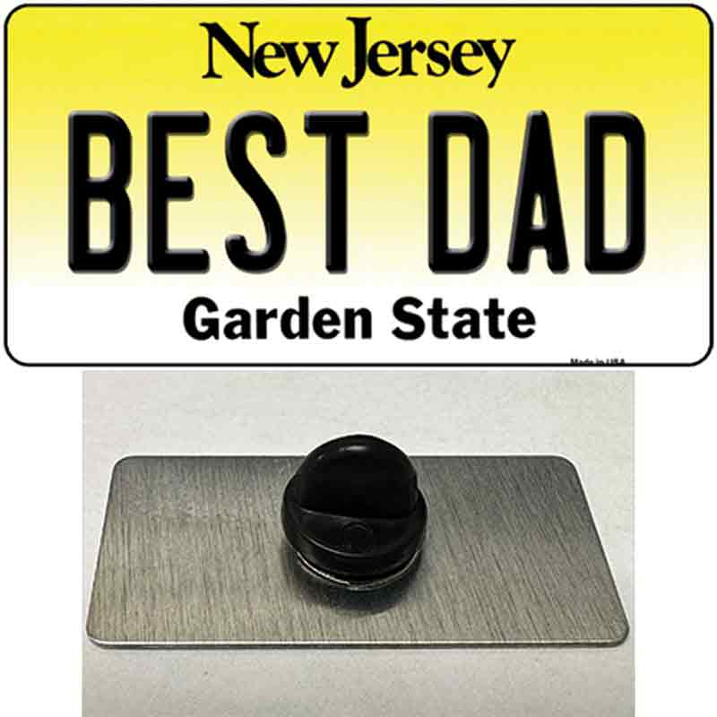 Best Dad New Jersey Novelty Metal Hat Pin