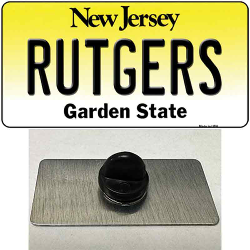 Rutgers New Jersey Novelty Metal Hat Pin